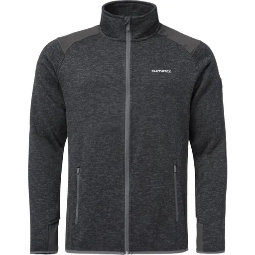 Klimatex NEVIS Pánský kombinovaný svetr, tmavě šedá, velikost