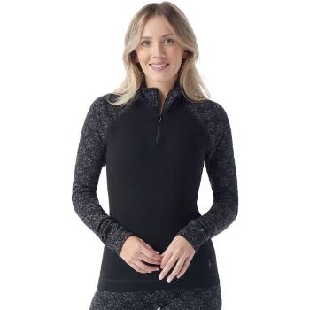 Smartwool CLASSIC THERMAL MERINO BL 1/4 ZIP Dámské termo triko, černá, velikost