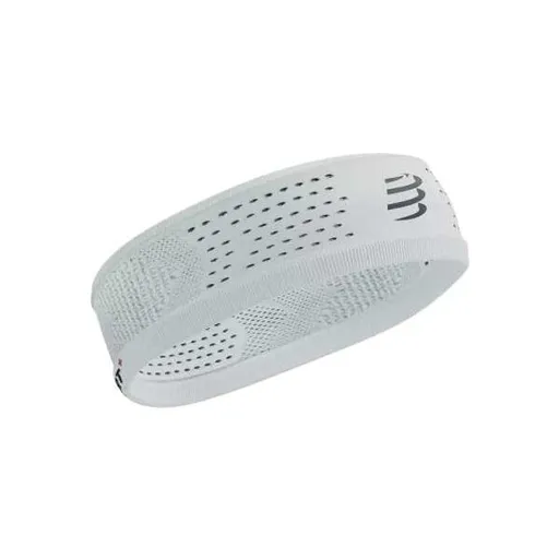 Compressport THIN HEADBAND ON/OFF Sportovní funkční čelenka, bílá, velikost UNI