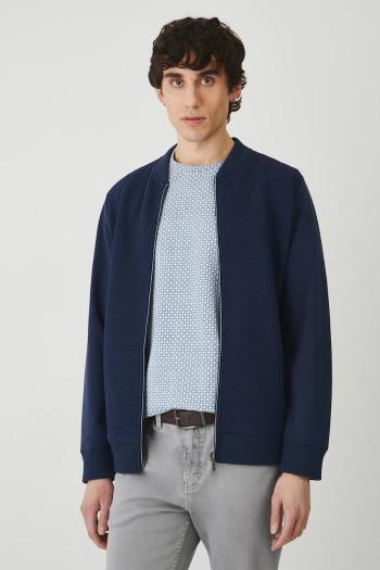 Mikina Medicine pánska, tmavomodrá farba, jednofarebná