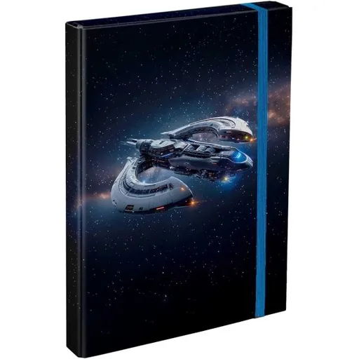 BAAGL VESMÍRNÁ LOĎ Desky na školní sešity A4, černá, velikost