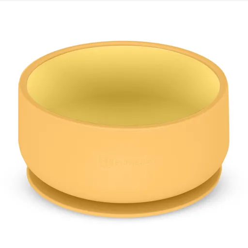 PETITE&MARS Miska dvoubarevná silikonová Take&Match Intense Ochre 6m+