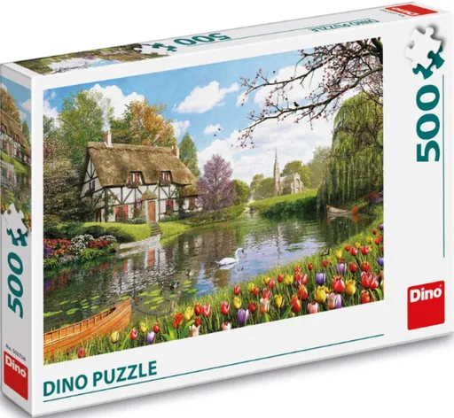 Puzzle Chata u vody 500 dílků