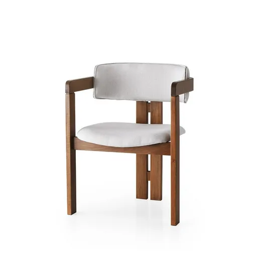 Jídelní židle CO Cream and Walnut