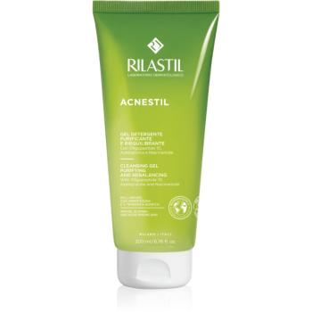 Rilastil Acnestil čisticí gel pro redukci kožního mazu pro mastnou pleť se sklonem k akné 200 ml