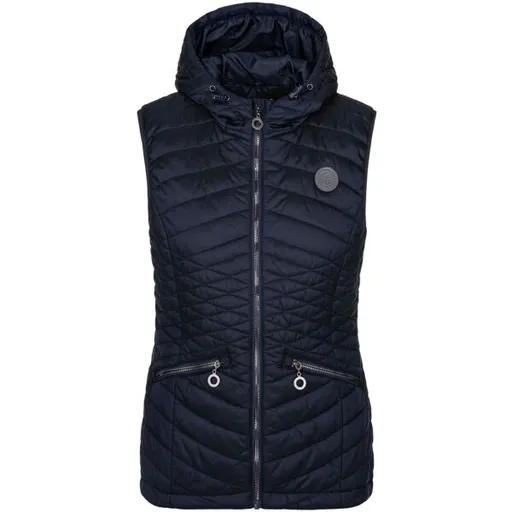 LOAP ILMANAX Dámská prošívaná vesta, tmavě modrá, velikost