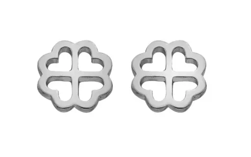 Hot Diamonds Stříbrné náušnice Čtyřlístek Silver Whisper SWE010