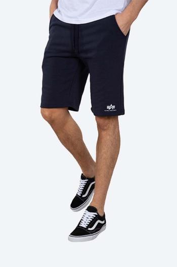 Kraťasy Alpha Industries Basic pánské, tmavomodrá barva, 116363.07-navy