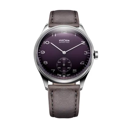 Vulcain Grand Prix - Small Second Purple - Grey Leather