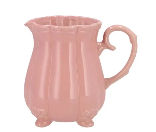 Růžová keramická váza džbán Feel It - 15*11*15 cm 202805