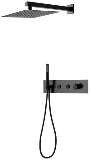 MEXEN Azul podomítkový sprchový set, černý 7629-03-70