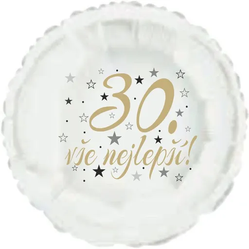 30. narozeniny balónek kruh -