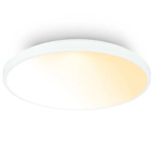 BRILONER Competo stropní svítidlo pr.38 cm - 24W, 2600lm, stmívatelné, dálkový ovladač, CCT teplá/neutrální bílá, bílé 3906016