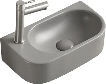MEXEN Viera umyvadlo na desku pravá 40 x 21, světle šedá mat 21274061R
