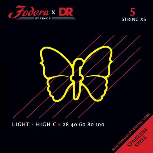 DR Strings Fodera Nickel 5 Light XS (High C) 28100