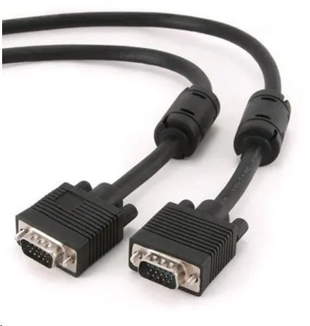 GEMBIRD Kabel VGA prodlužovací 3m, černý (15 F/F, dvojité stínění, feritová jádra)