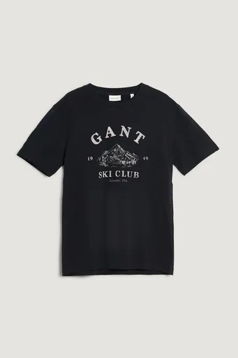 TRIČKO GANT GRAPHIC SS T-SHIRT BLACK