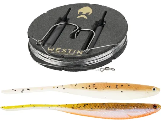 Westin montáž s gumovou nástrahou dropshot rig kit shadteez pintail clear water mix - 14 g