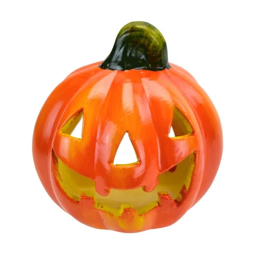 Keramická dýně na čajovou svíčku, 10 x 12 cm