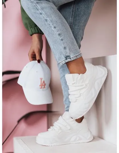 Dámské tenisky na platformě LALANDRA bílé