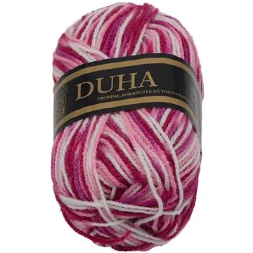 Duha 50g - 166 bílá, sv.růžová, tm.růžová (6582)