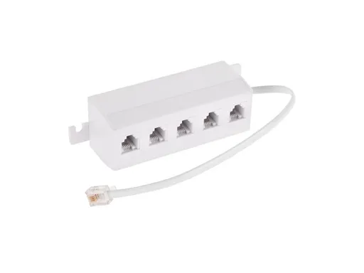Redukce telefonní konektor/ 5xzdířka 6p-4c