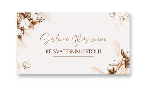 Personal Kartička ke stolu - Boho Zvolte množství: od 1 ks do 10 ks