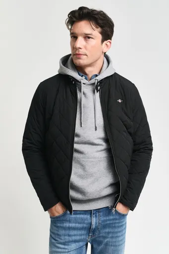 BUNDA GANT QUILTED WINDCHEATER BLACK