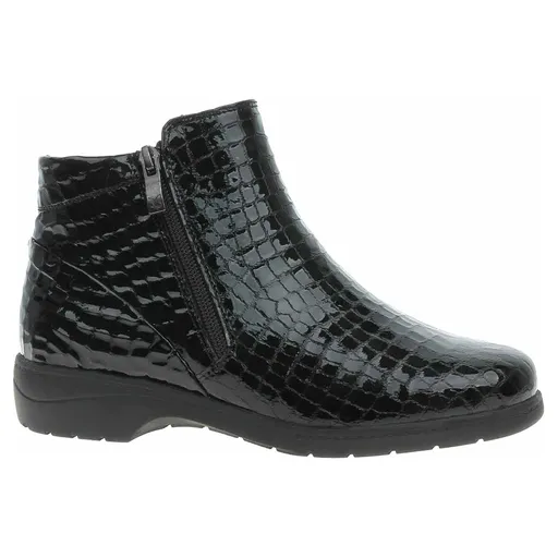 Dámské polokozačky Caprice 9-25305-41 black croco 38