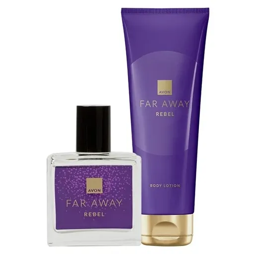 AVON Far Away Rebel MINI EDP 30ml + Tělové mléko