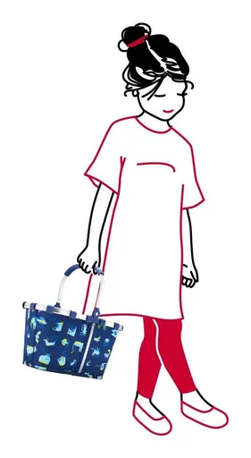Dětský nákupní košík Reisenthel Carrybag XS Kids Abc friends blue