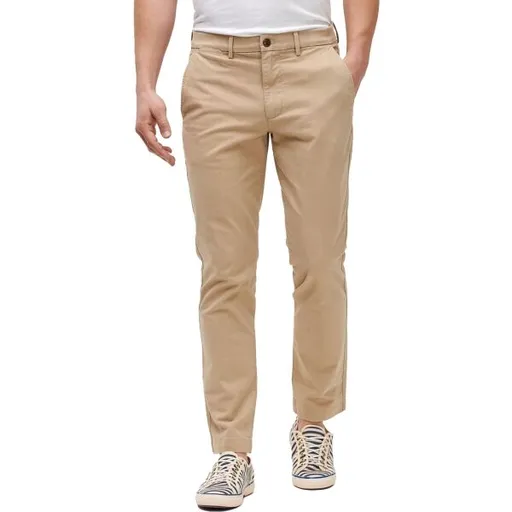 GAP V-ESSENTIAL Pánské kalhoty, béžová, velikost