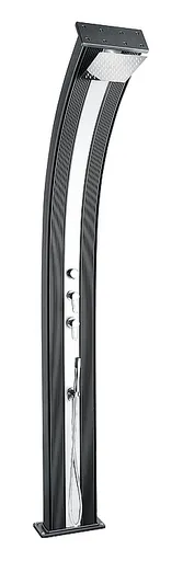 Hanscraft Solární sprcha DADA CURVE s ruční sprchou (antracit / inox)