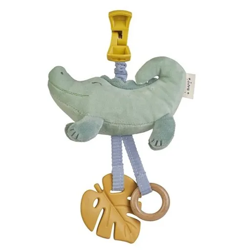 Saro Baby závěsná hračka s klipem Jungle Party Crocodile