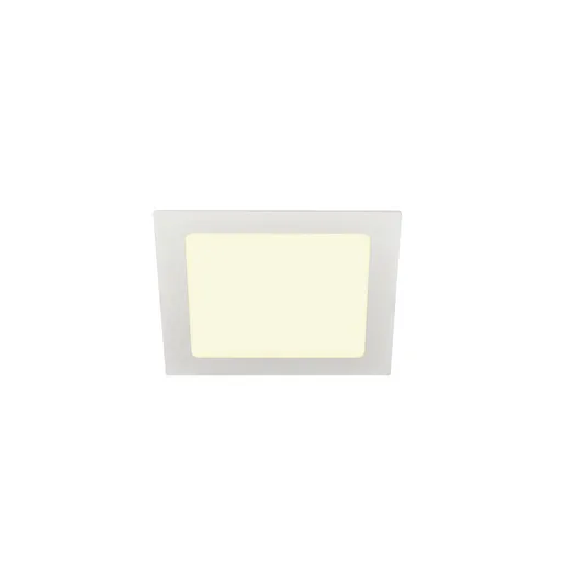 SLV BIG WHITE SENSER 18 Indoor, stropní LED svítidlo, hranaté, bílé, 3000K 1003012