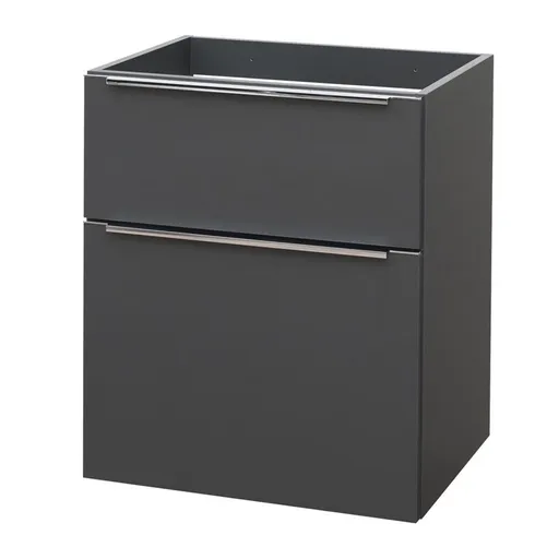 Mereo Mailo, koupelnová skříňka 61 cm, antracit, chrom madlo CN530S