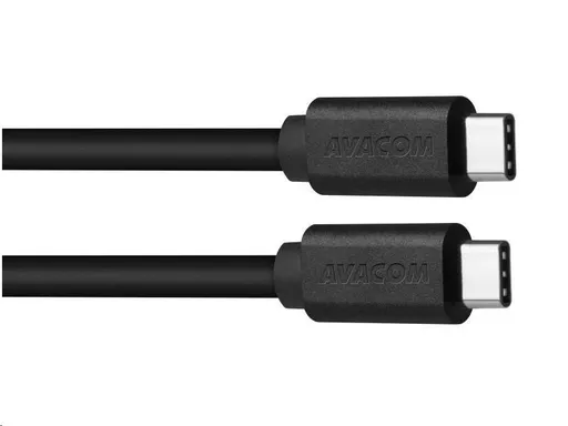 Datový a nabíjecí kabel USB Type-C - USB Type-C, 100cm, černá