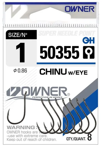 Owner Háček s očkem Chinu 50355 - vel.3 / 10ks,Owner Háček s očkem Chinu 50355 - vel.3 / 10ks