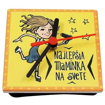 HOME ELEMENTS Hodiny ker. 11 cm, najlepšia maminka (11167)