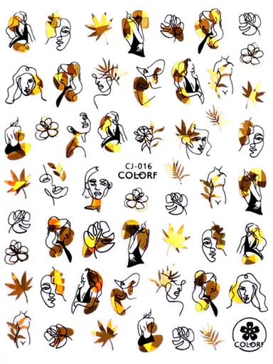 Samolepky na nehty BLACK