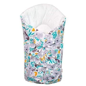 Baby Nellys Klasická retro šněrovací zavinovačka Koala na stromě - tyrkys, bílá (127780)