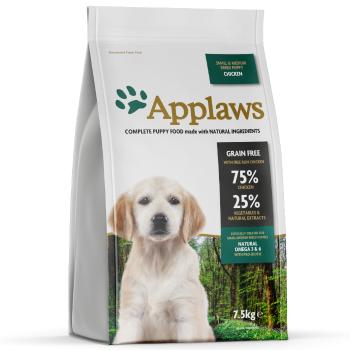 7,5kg Applaws Puppy Small & Medium Breed csirke száraz kutyatáp