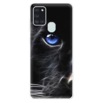 Odolné silikonové pouzdro iSaprio - Black Puma - Samsung Galaxy A21s