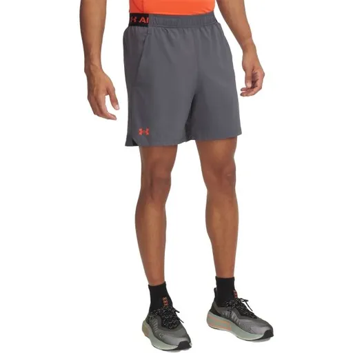 Under Armour VANISH WOVEN 6IN Pánské kraťasy, tmavě šedá, velikost