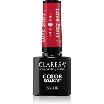 Claresa SoakOff UV/LED Color Love Story gelový lak na nehty odstín 7 5 g