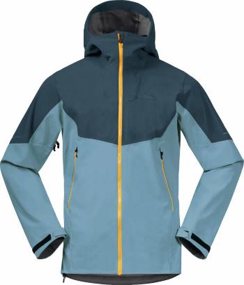 Bergans Senja Hybrid Softshell Jacket Smoke Blue/Orion Blue/Light Golden Yellow S Lyžařská bunda