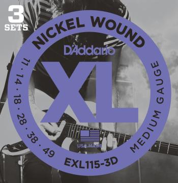 D'Addario EXL115-3D Struny pro elektrickou kytaru