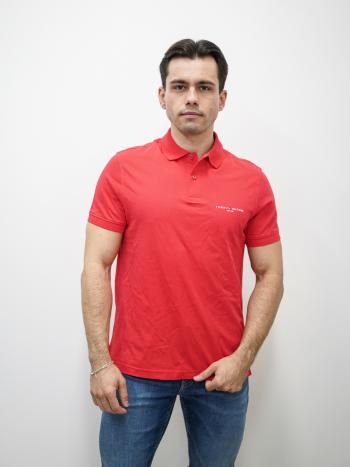 Tommy Hilfiger pánské červené polo tričko