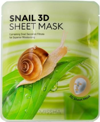 Missha Hydratační pleťová maska se šnečím extraktem Snail 3D (Sheet Mask) 23 g