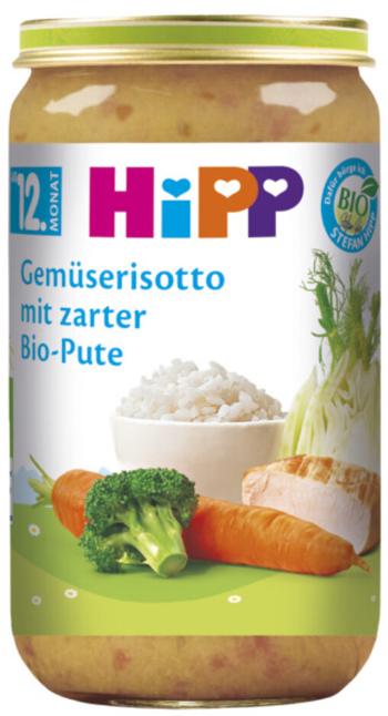 HIPP BIO Rizoto zeleninové s krůtím masem od 12. měsíce, 250 g